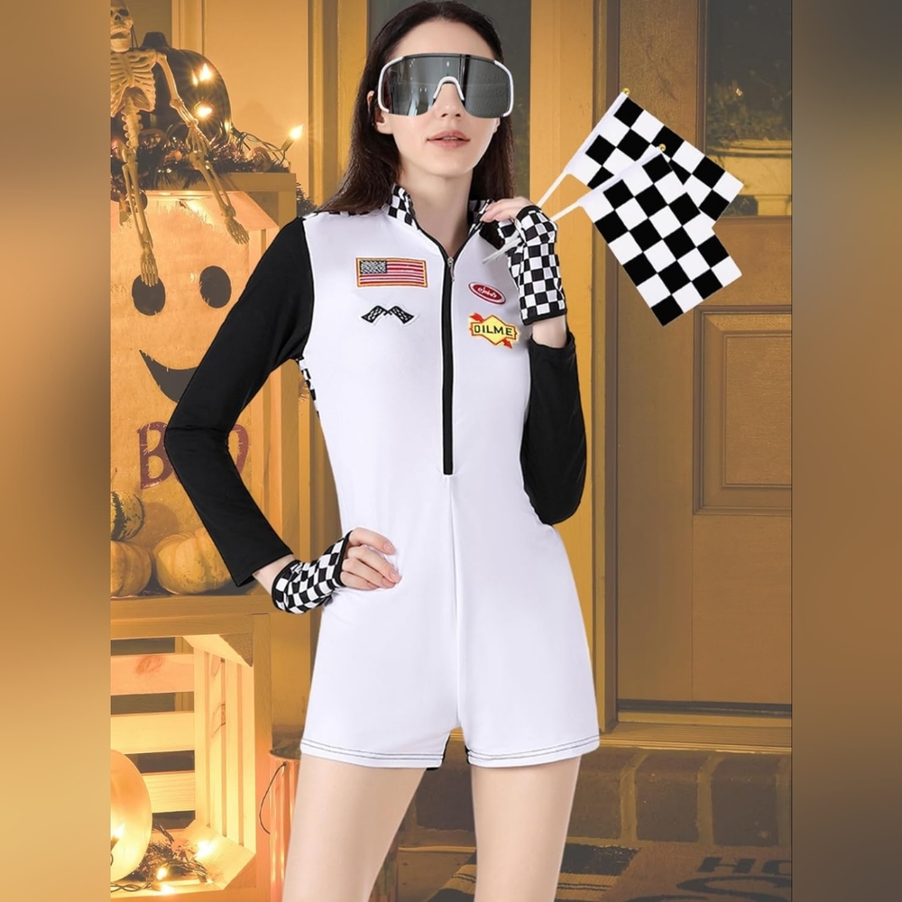 NWT Sexy Race Car Driver Halloween Costume